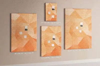 Cork Note Board Abstraction from triangles