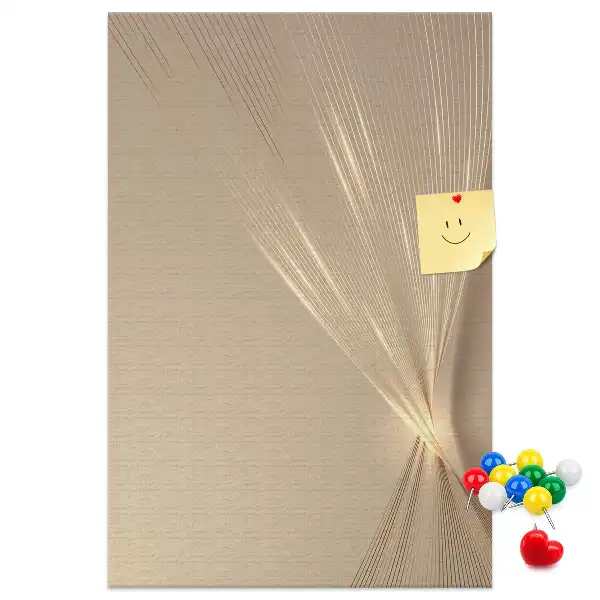 Light abstraction wall cork memo board