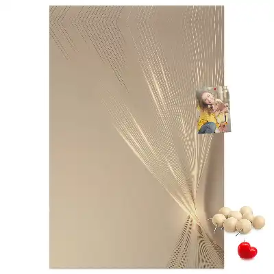 Light abstraction wall cork memo board