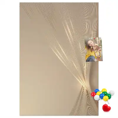 Light abstraction wall cork memo board