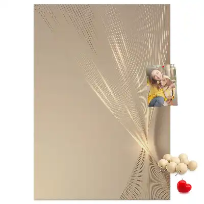 Light abstraction wall cork memo board