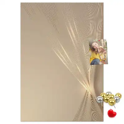 Wall cork memo board Light abstraction