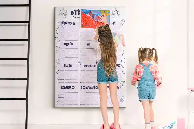 Cork pin board for birthday celebration planning