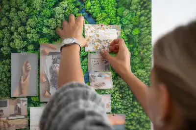 Cork Note Board Forest stream