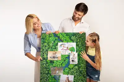 Cork Note Board Forest stream