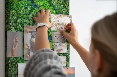 Cork Note Board Forest stream