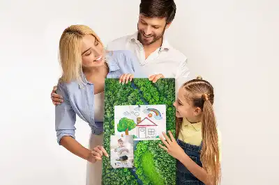 Cork Note Board Forest stream