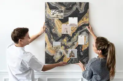 Wall cork memo board Artistic abstract spots