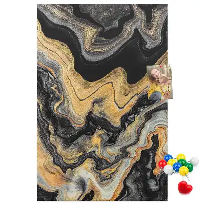Wall cork memo board Artistic abstract spots