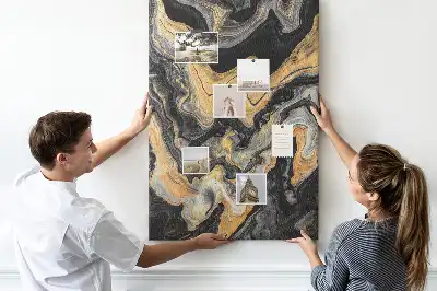 Wall cork memo board Artistic abstract spots