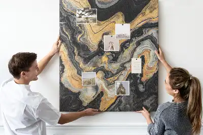 Wall cork memo board Artistic abstract spots