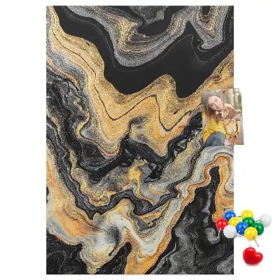 Wall cork memo board Artistic abstract spots
