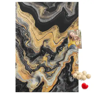 Wall cork memo board Artistic abstract spots