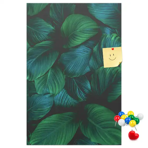 Large Tropical Leaf Cork Note Board