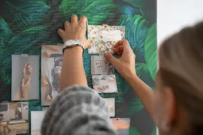 Large Tropical Leaf Cork Note Board