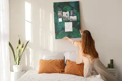 Large Tropical Leaf Cork Note Board