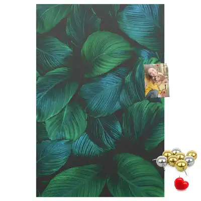 Large Tropical Leaf Cork Note Board