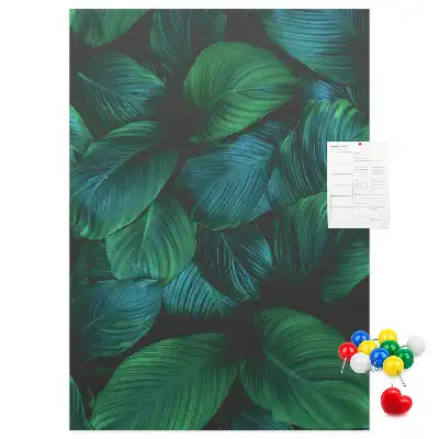 Large Tropical Leaf Cork Note Board
