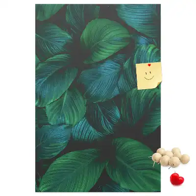 Large Tropical Leaf Cork Note Board