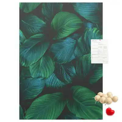 Large Tropical Leaf Cork Note Board