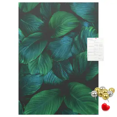 Large Tropical Leaf Cork Note Board