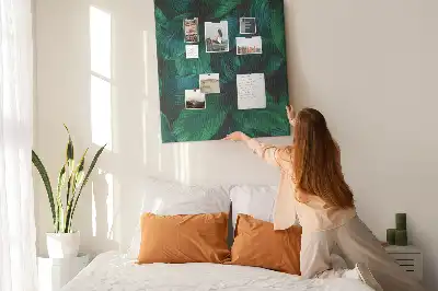 Large Tropical Leaf Cork Note Board