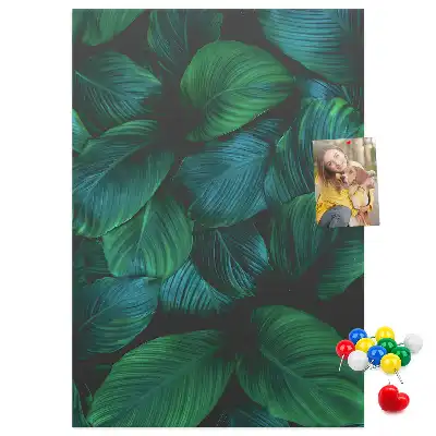 Large Tropical Leaf Cork Note Board