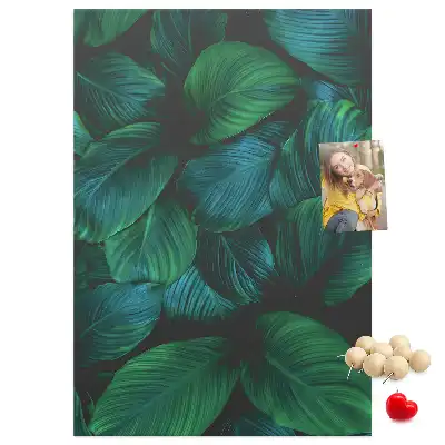 Large Tropical Leaf Cork Note Board