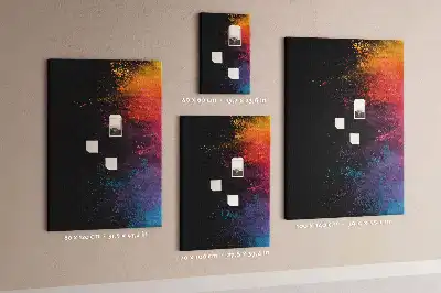 Colored powder cork wall memo board