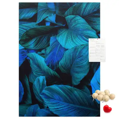 Tropical Leaves Cork Pin Board