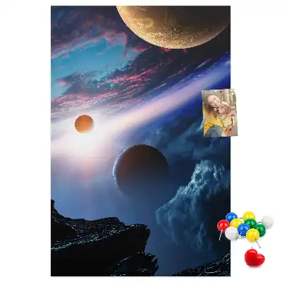 Universe Galaxy Cork Note Board