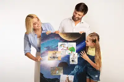 Cork Note Board Universe galaxy