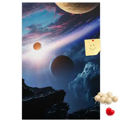 Universe Galaxy Cork Note Board