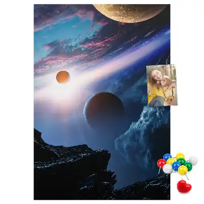 Universe Galaxy Cork Note Board