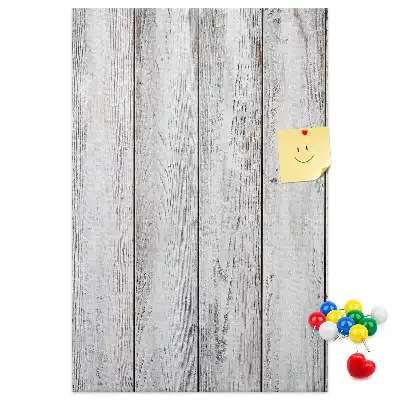 Painted cork pin board