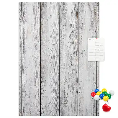Painted cork pin board