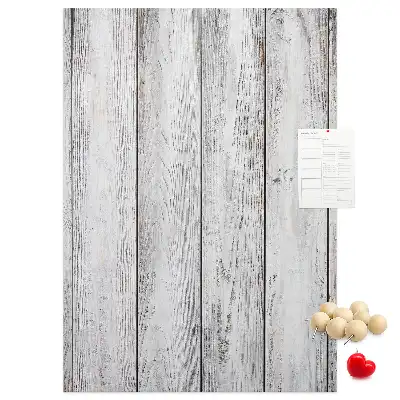 Painted cork pin board