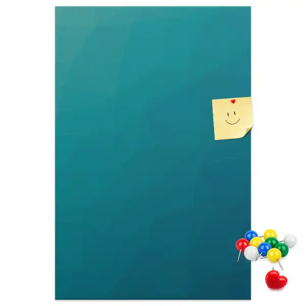 Geometric abstraction cork note board