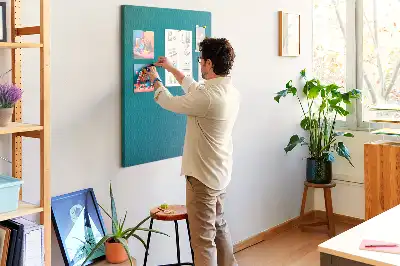 Geometric abstraction cork note board