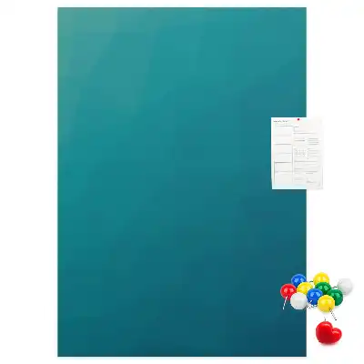 Geometric abstraction cork note board