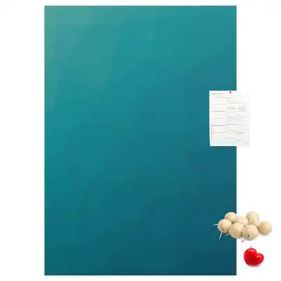 Geometric abstraction cork note board