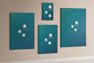 Geometric abstraction cork note board