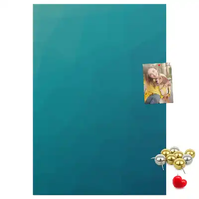 Geometric abstraction cork note board