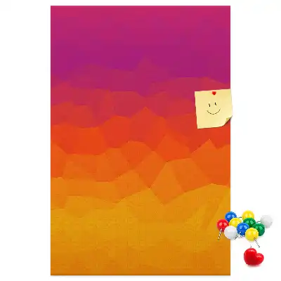 Rising Sun Gradient wall cork memo board