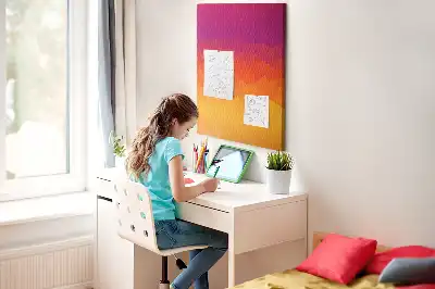 Wall cork memo board Rising Sun Gradient