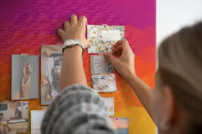 Wall cork memo board Rising Sun Gradient