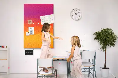 Rising Sun Gradient wall cork memo board