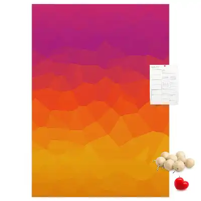 Rising Sun Gradient wall cork memo board