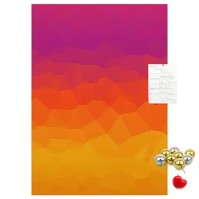Rising Sun Gradient wall cork memo board