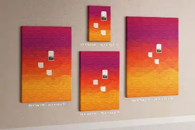 Wall cork memo board Rising Sun Gradient